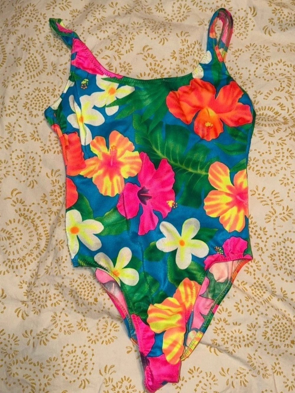 Kathy Ireland Vintage 90s Floral One Piece Swimsuit